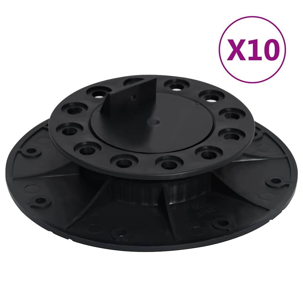 Pés ajustáveis para pavimento 10 pcs 25-40 mm