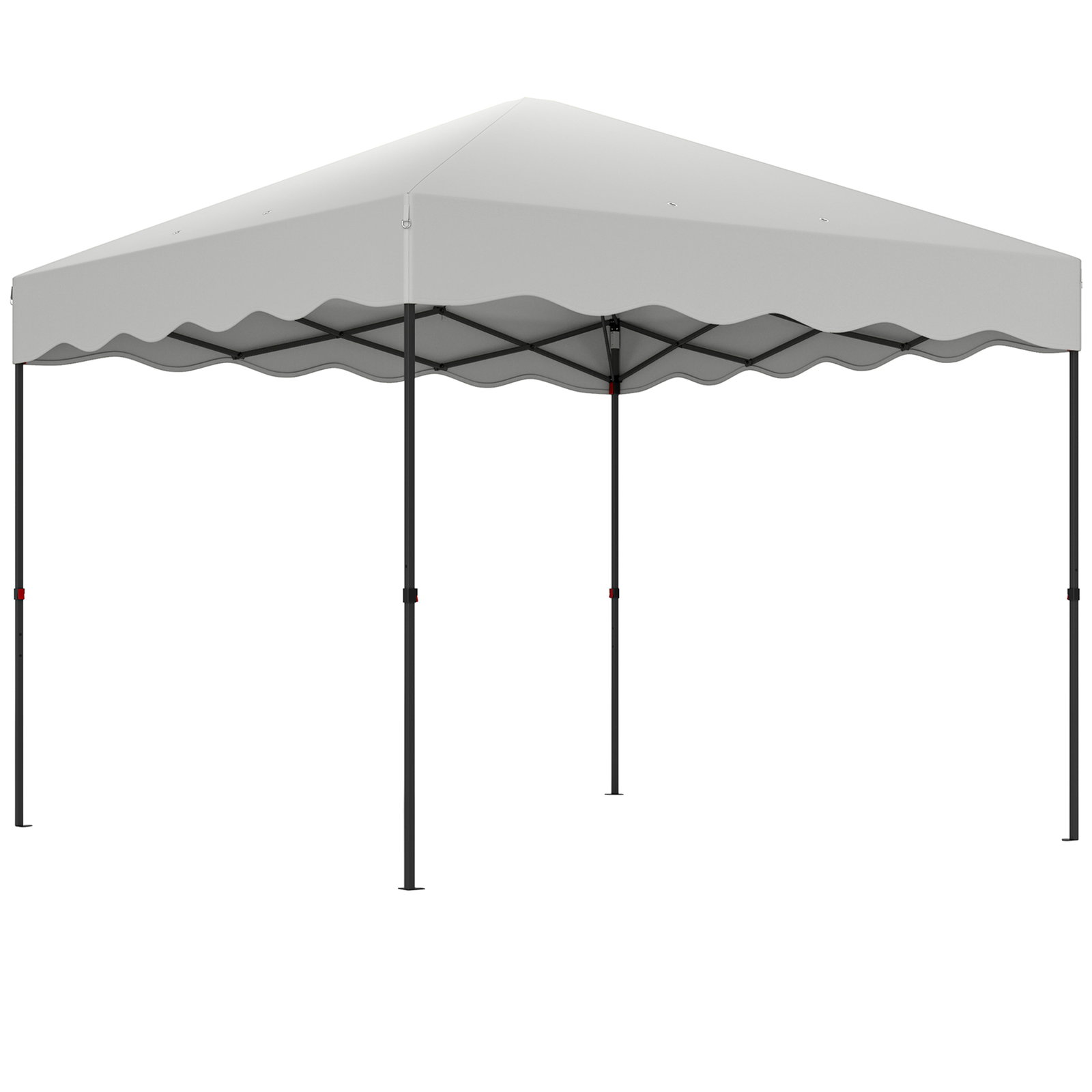 Tenda dobrável pop up tenda 3x3 m tenda para eventos com proteção uv50+ altura ajustável e bolsa de transporte branco