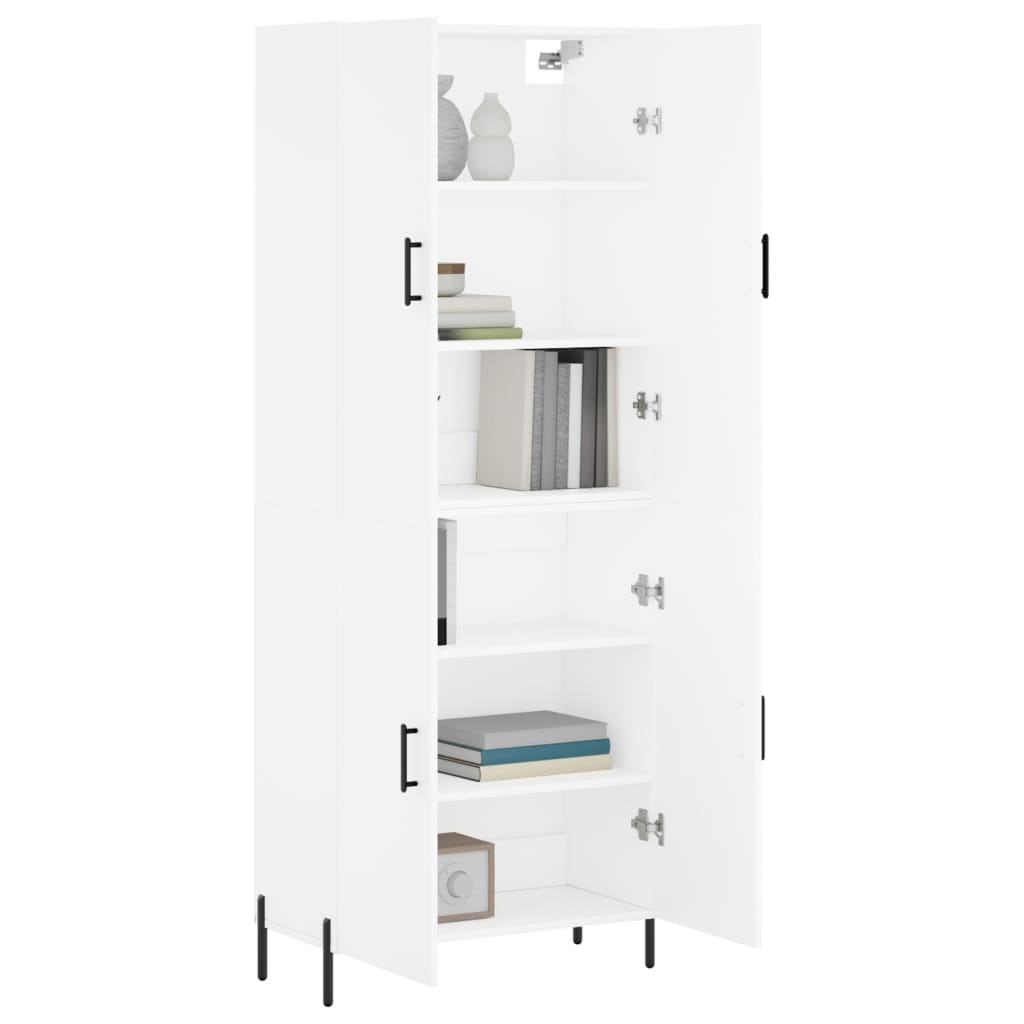 Armário alto 69,5x34x180 cm derivados de madeira branco