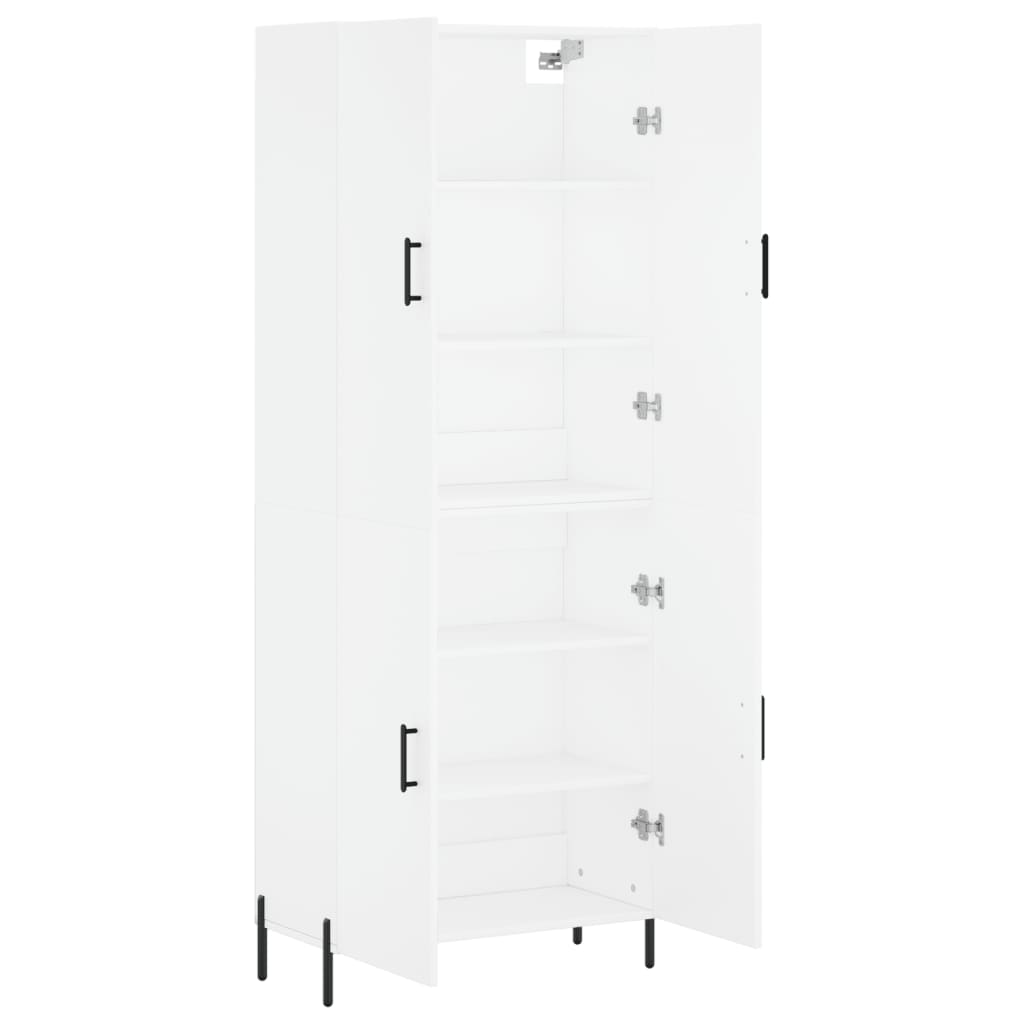 Armário alto 69,5x34x180 cm derivados de madeira branco