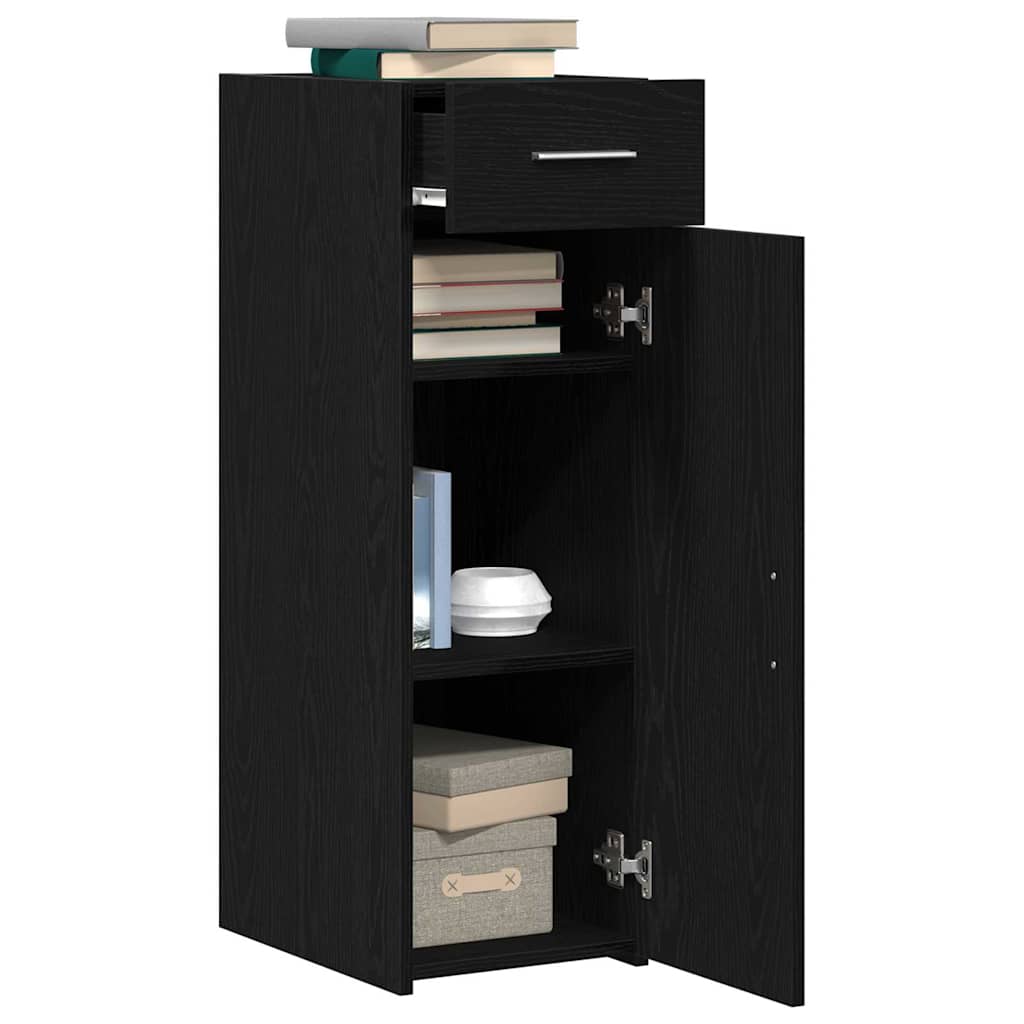 Buffet com gaveta carvalho preto 30 x 42,5 x 93 cm