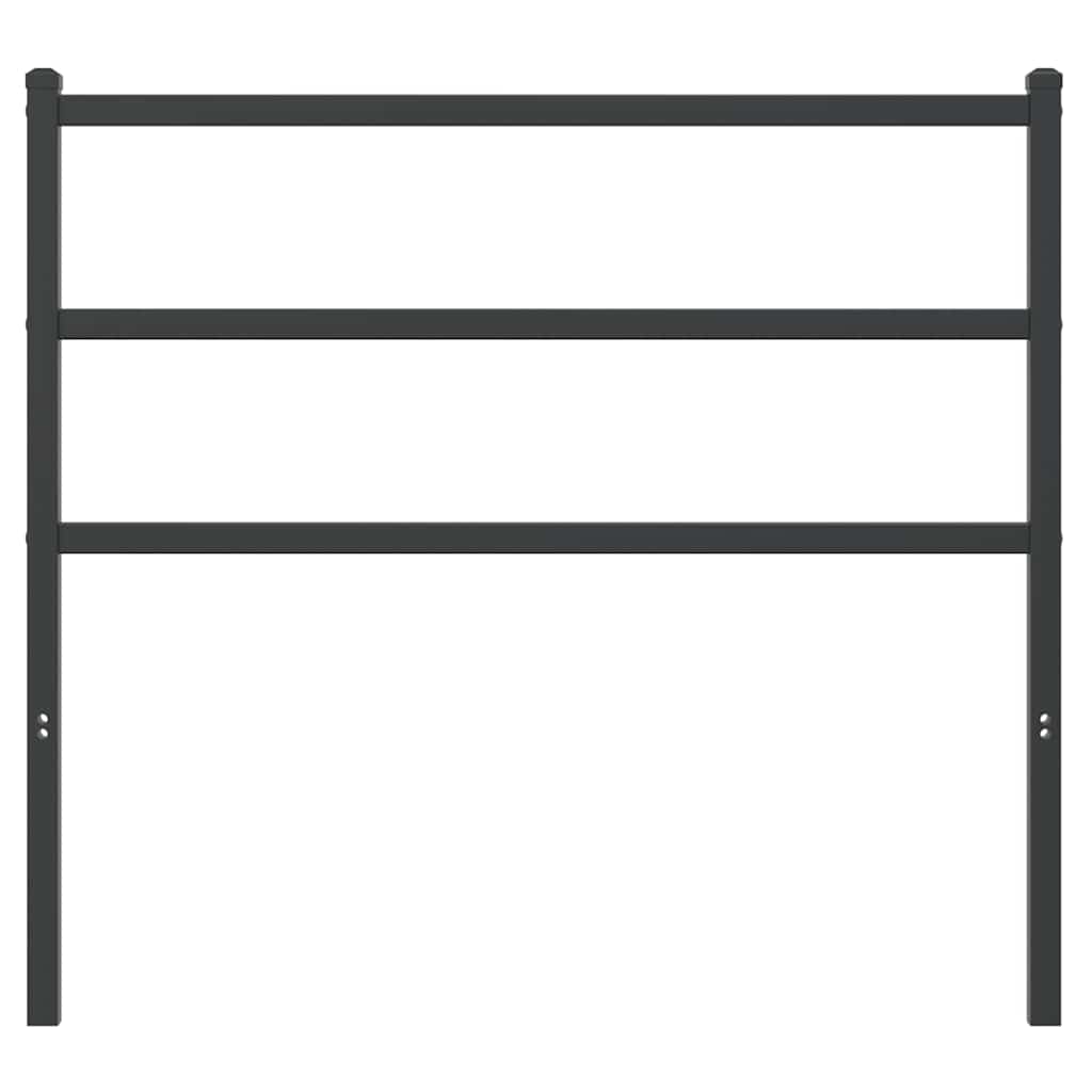 Cabeceira de substituição 100 cm metal preto