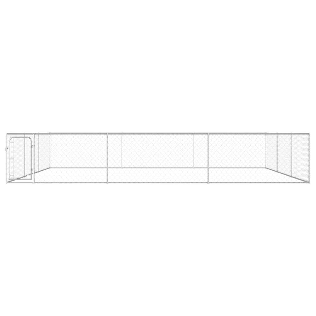 Canil de exterior em aço galvanizado 6x6x1 m