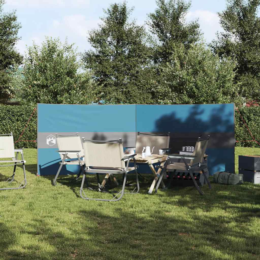 Corta-vento de campismo 344x120 cm impermeável azul