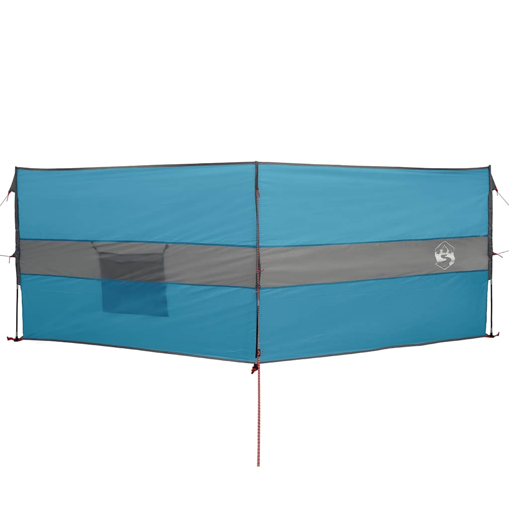 Corta-vento de campismo 344x120 cm impermeável azul