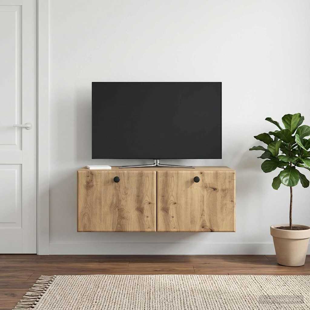 Gabinete de TV de parede 78,5 x 41 x 30 cm carvalho arttisan