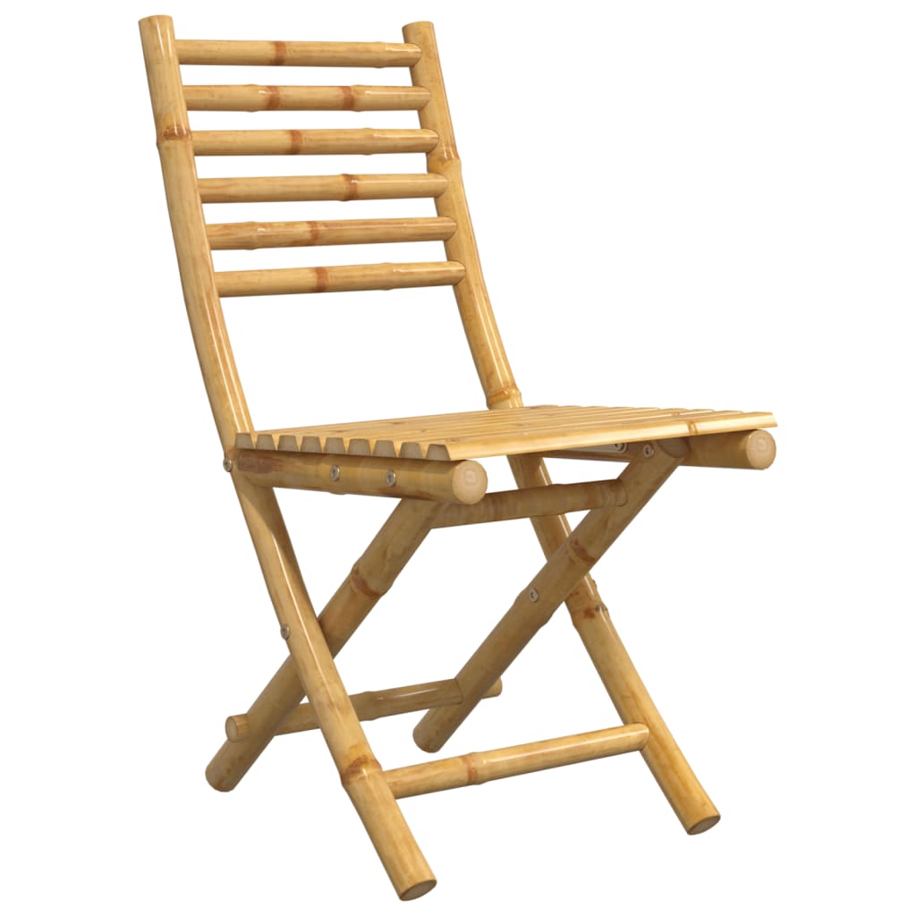Cadeiras de jardim dobráveis 8 pcs 43x54x88 cm bambu