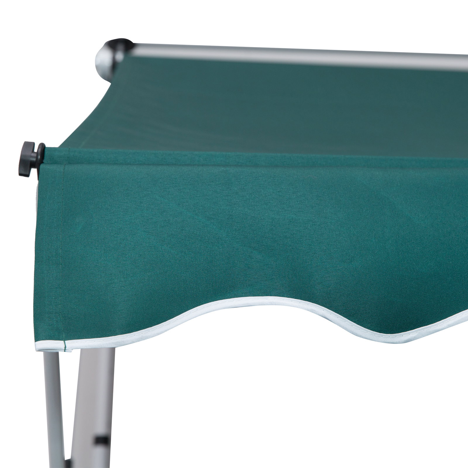 Toldo manual retrátil 200x150 cm com manivela de alumínio ângulo ajustável proteção solar para varanda jardim pátio verde