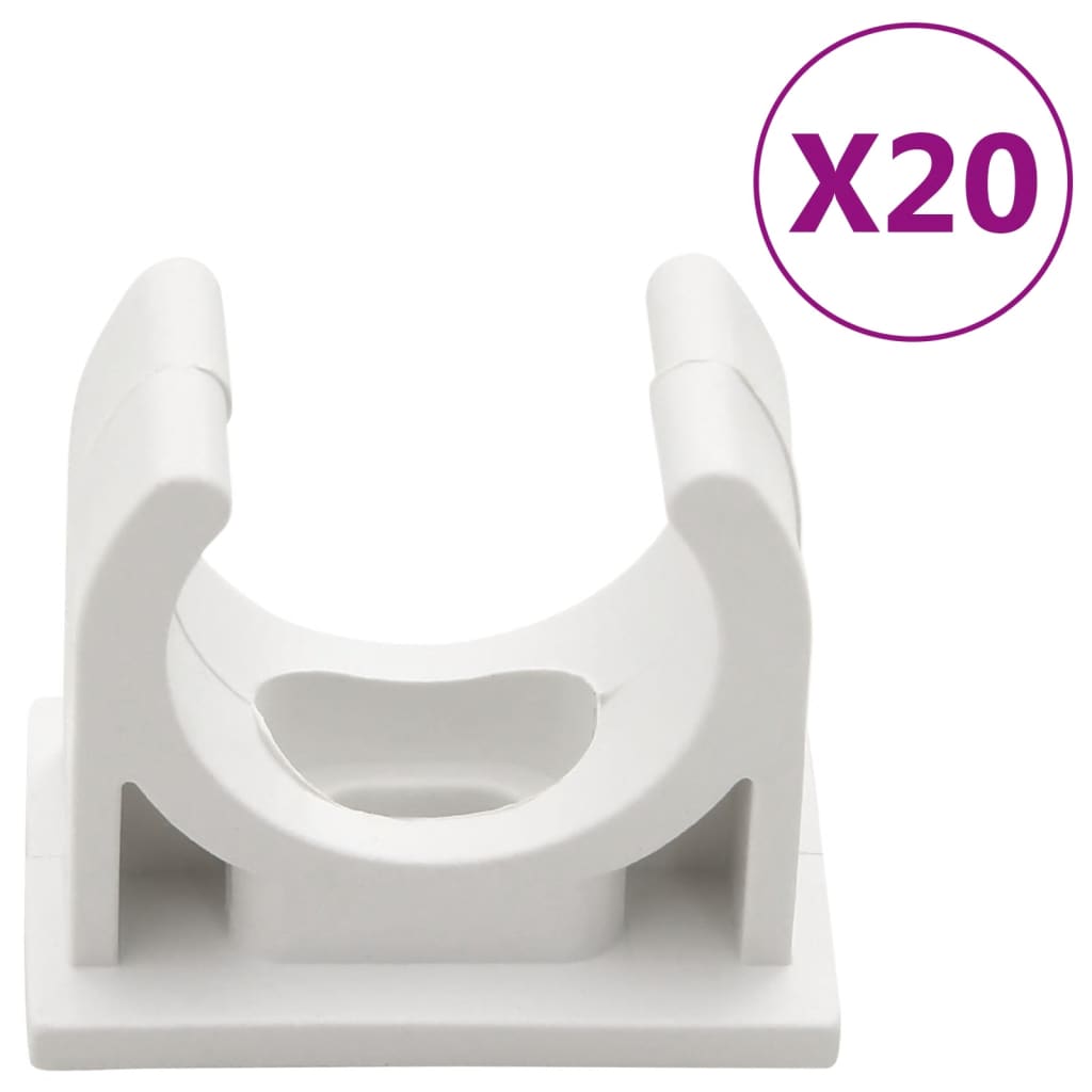 Calhas para cabos com clipes ø25 mm 10 m PVC