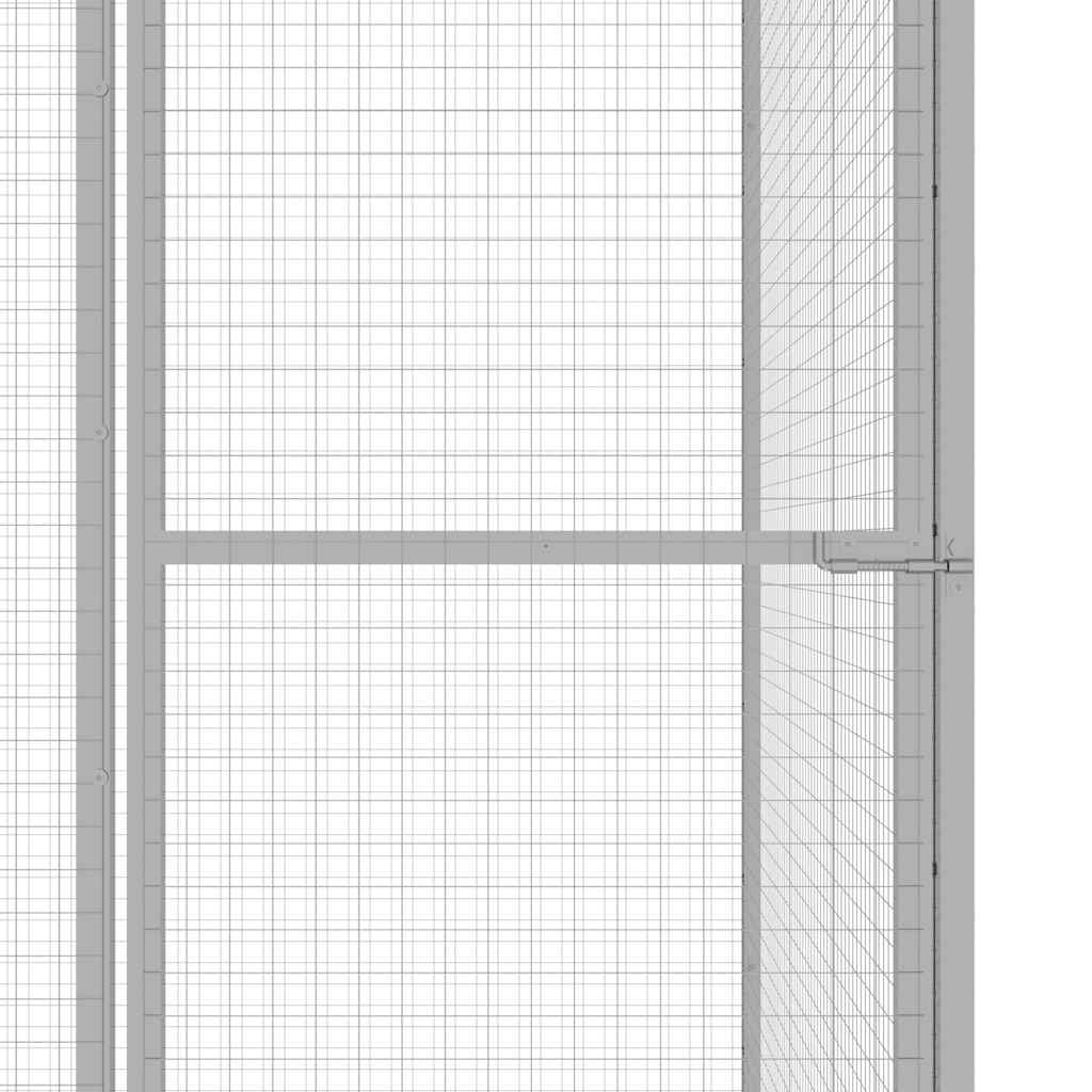 Jaula para gatos 6x3x2,5 m aço galvanizado