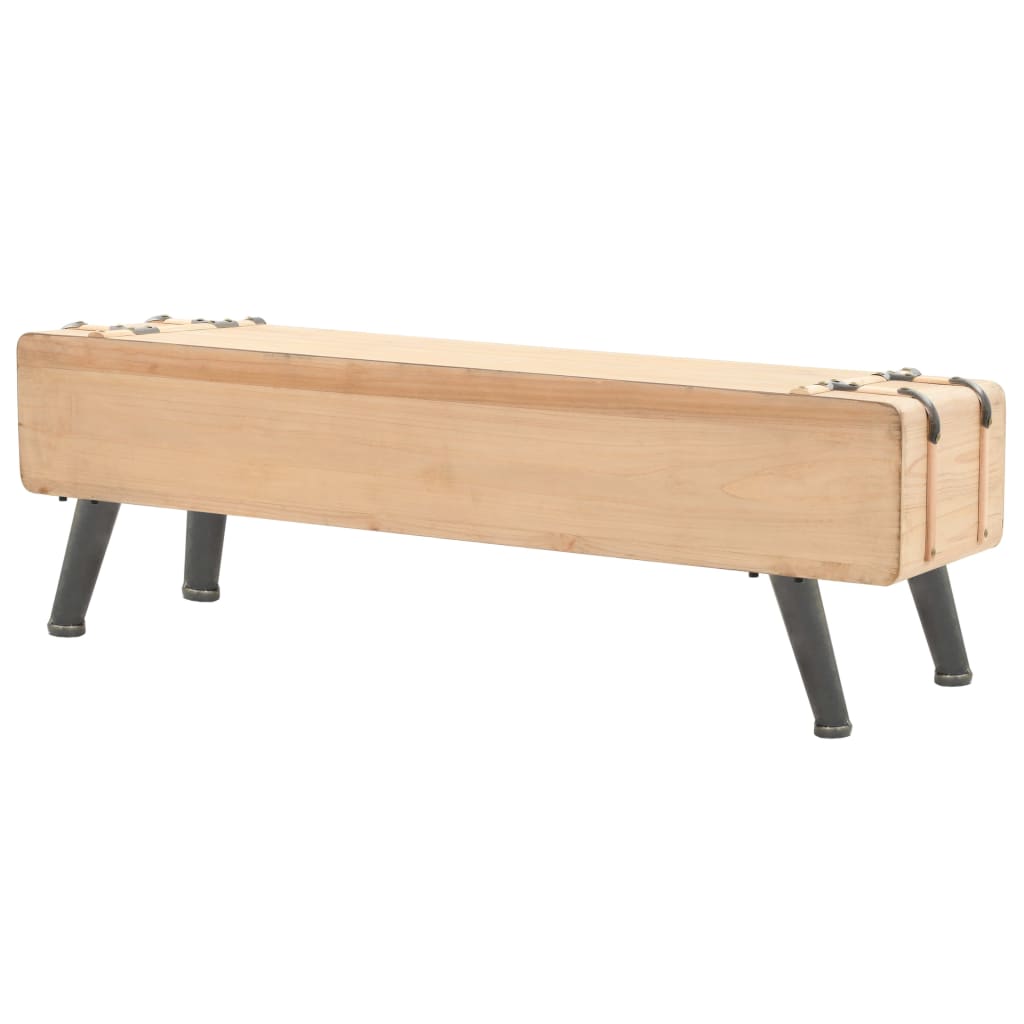 Móvel de TV madeira de abeto maciça 120x33x35 cm