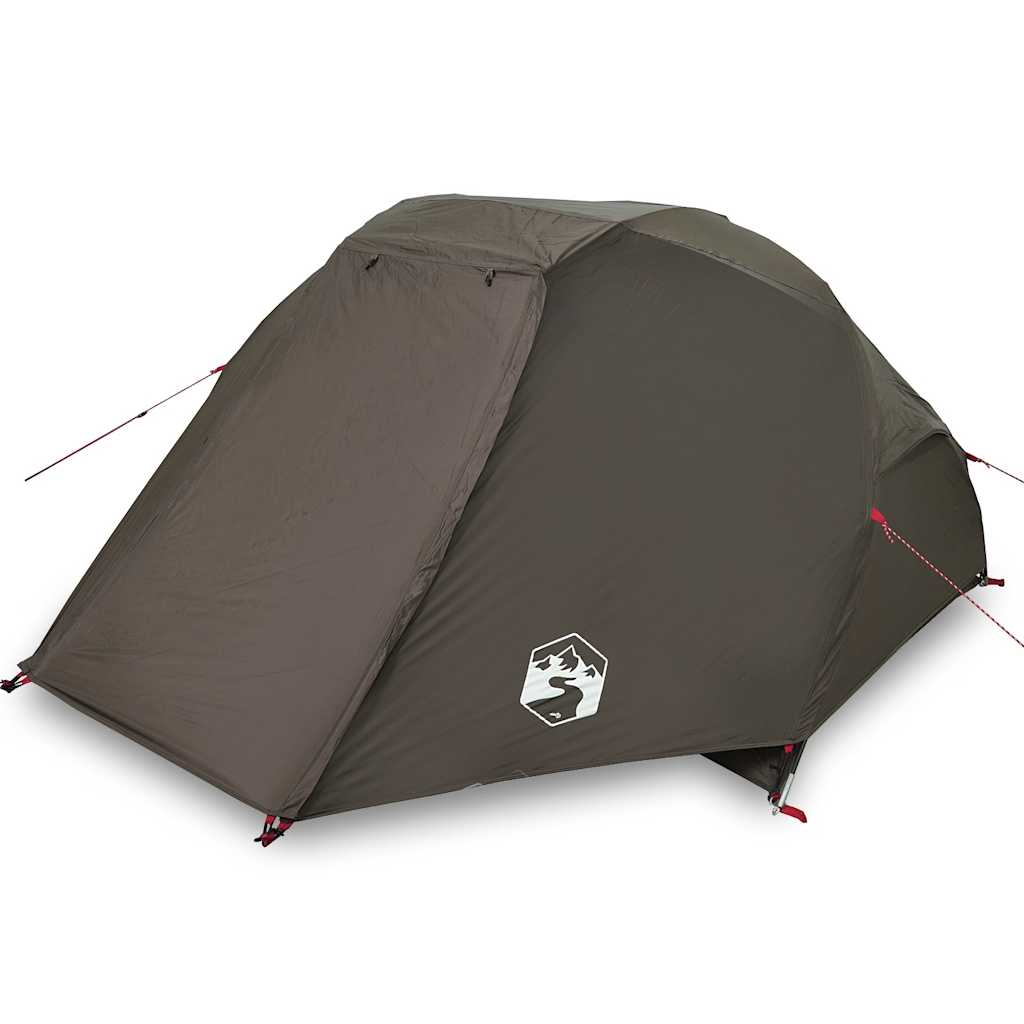 Tenda de pesca para 3 pessoas impermeável castanho