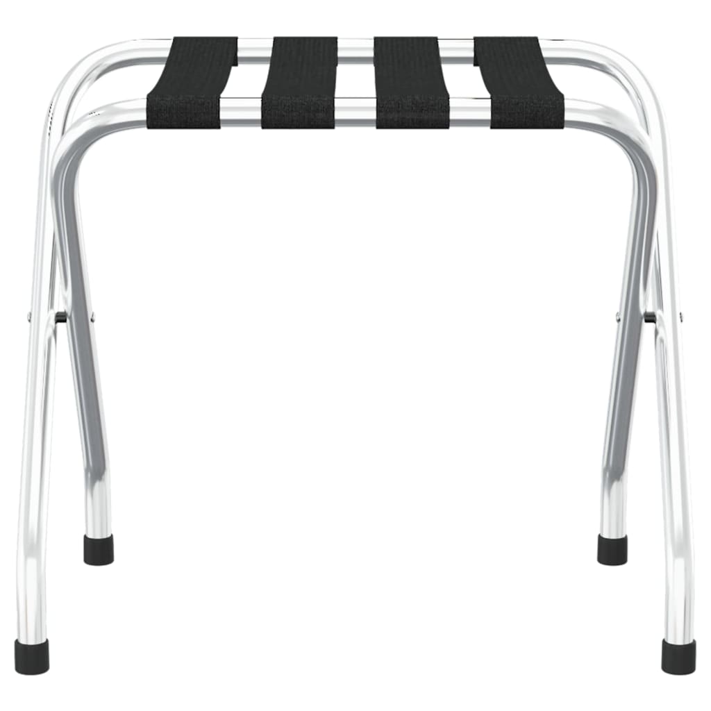 Suporte de bagagem 56x40x49 cm preto e prateado