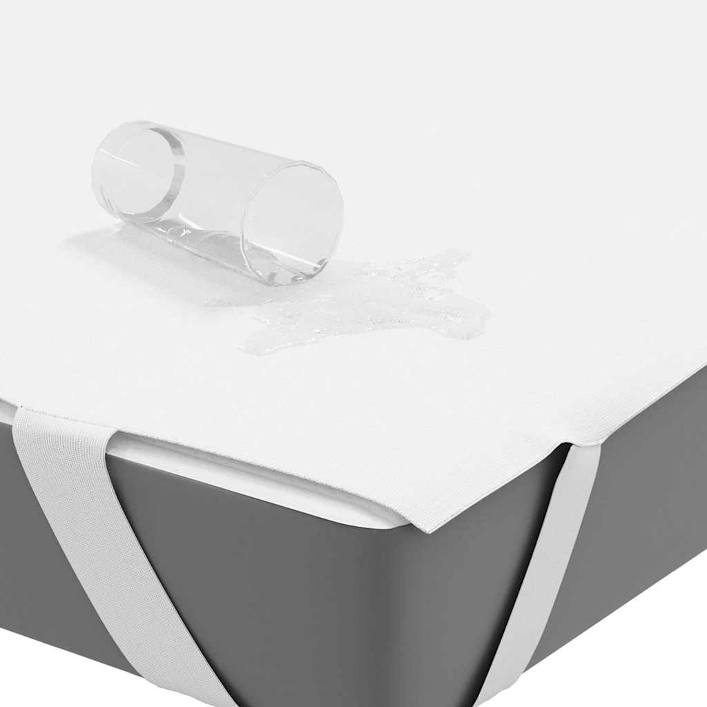 Protetor de colchão impermeável 90x200 cm branco