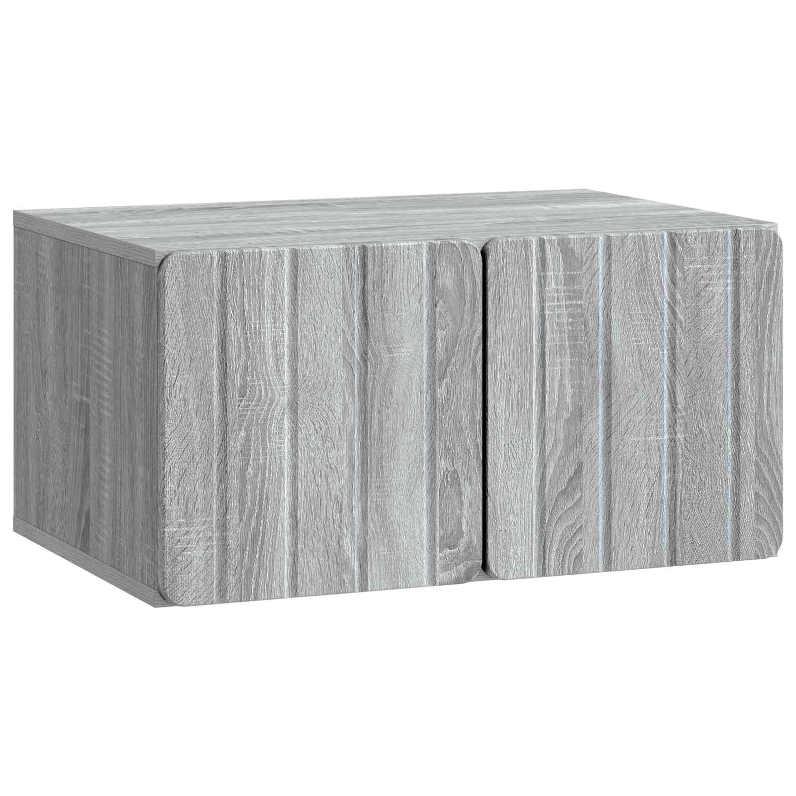 Gabinete de TV de parede 59,5 x 41 x 30 cm sonoma cinzento