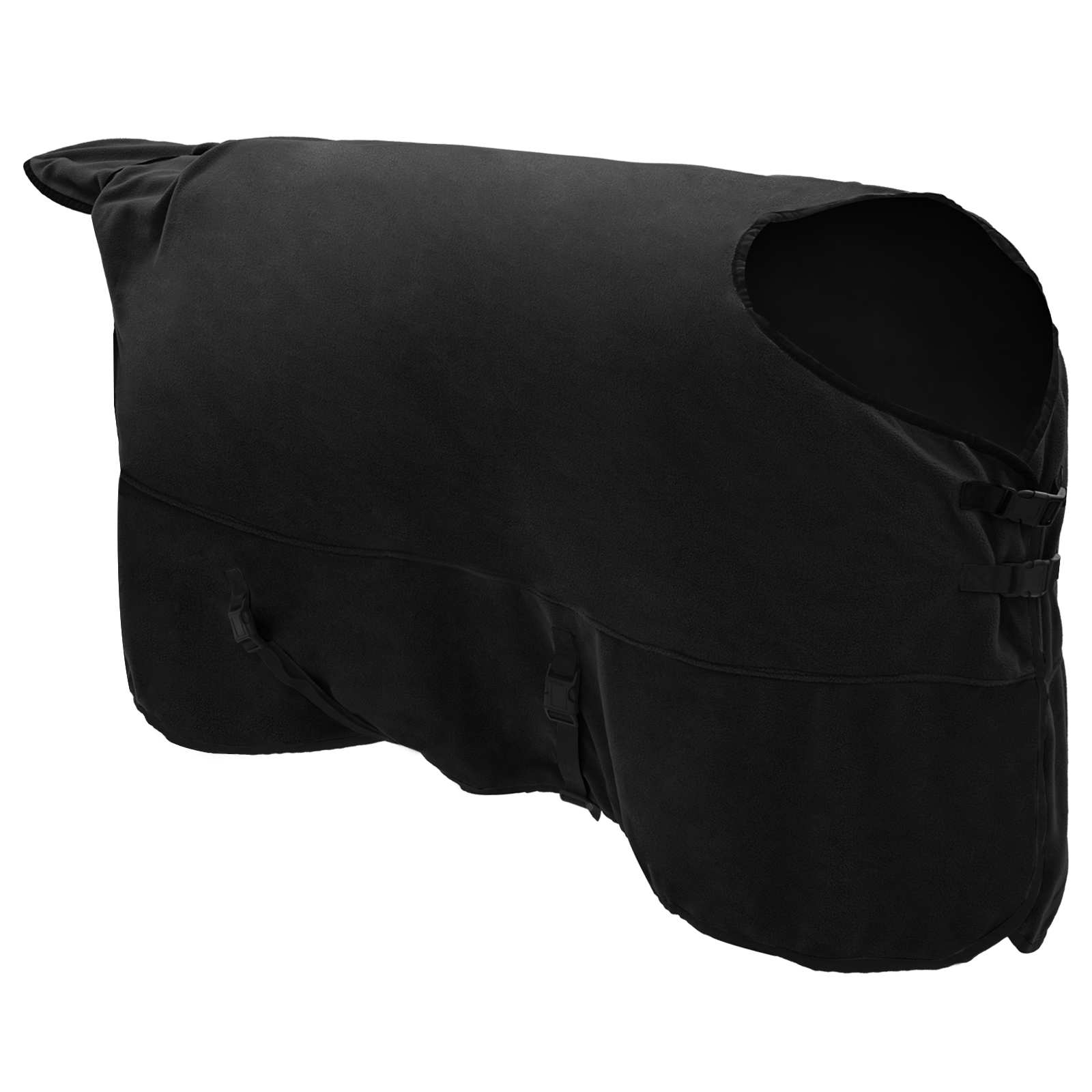 Cobertor de cavalo preto 135 cm poliéster