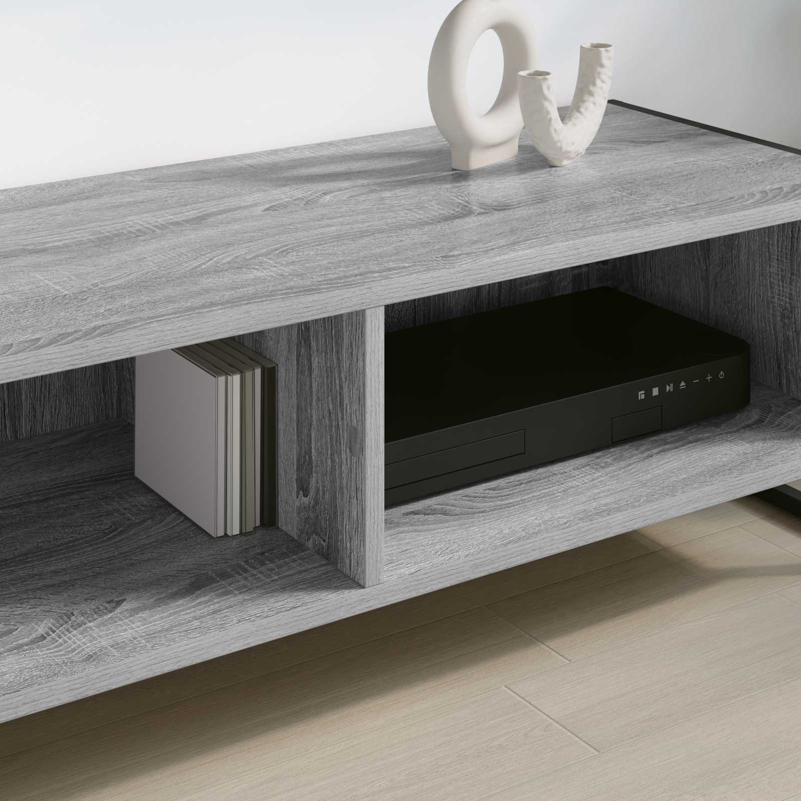 Gabinete para TV 100 x 36,5 x 30,5 cm cinza sonoma