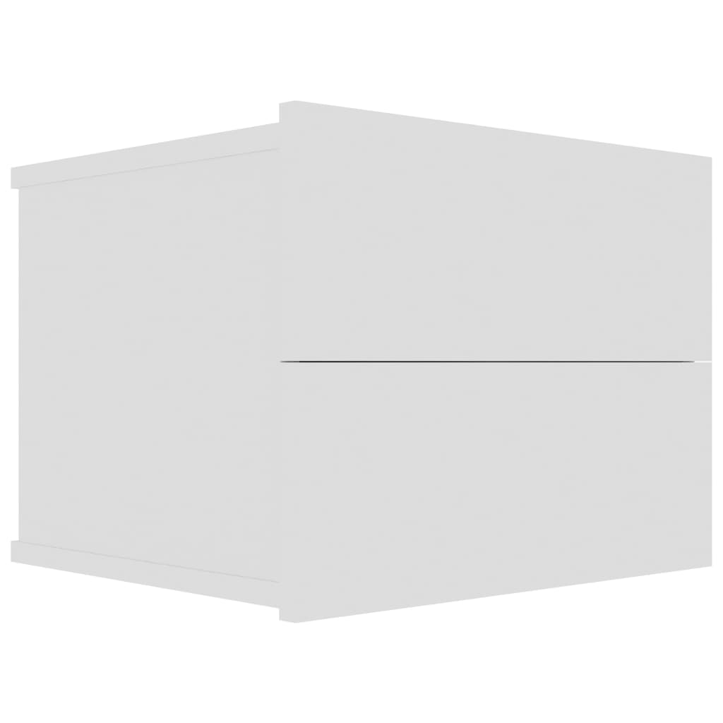 Mesas de cabeceira 2 pcs 40x30x30 cm derivados madeira branco