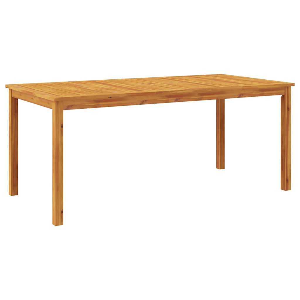 9 Pcs conjunto de jantar para jardim 180x90x75 cm madeira de acácia maciça