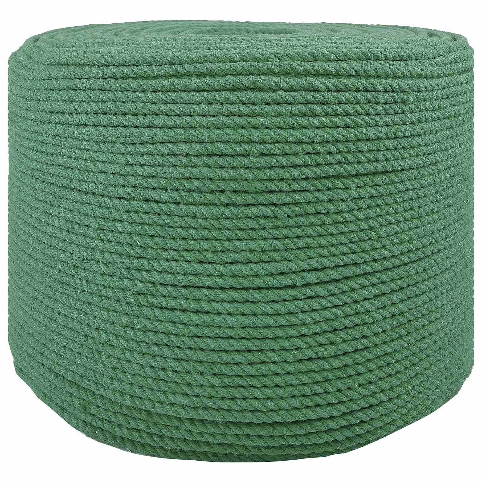 Corda de algodão 8 mm 500 m verde 100% algodão