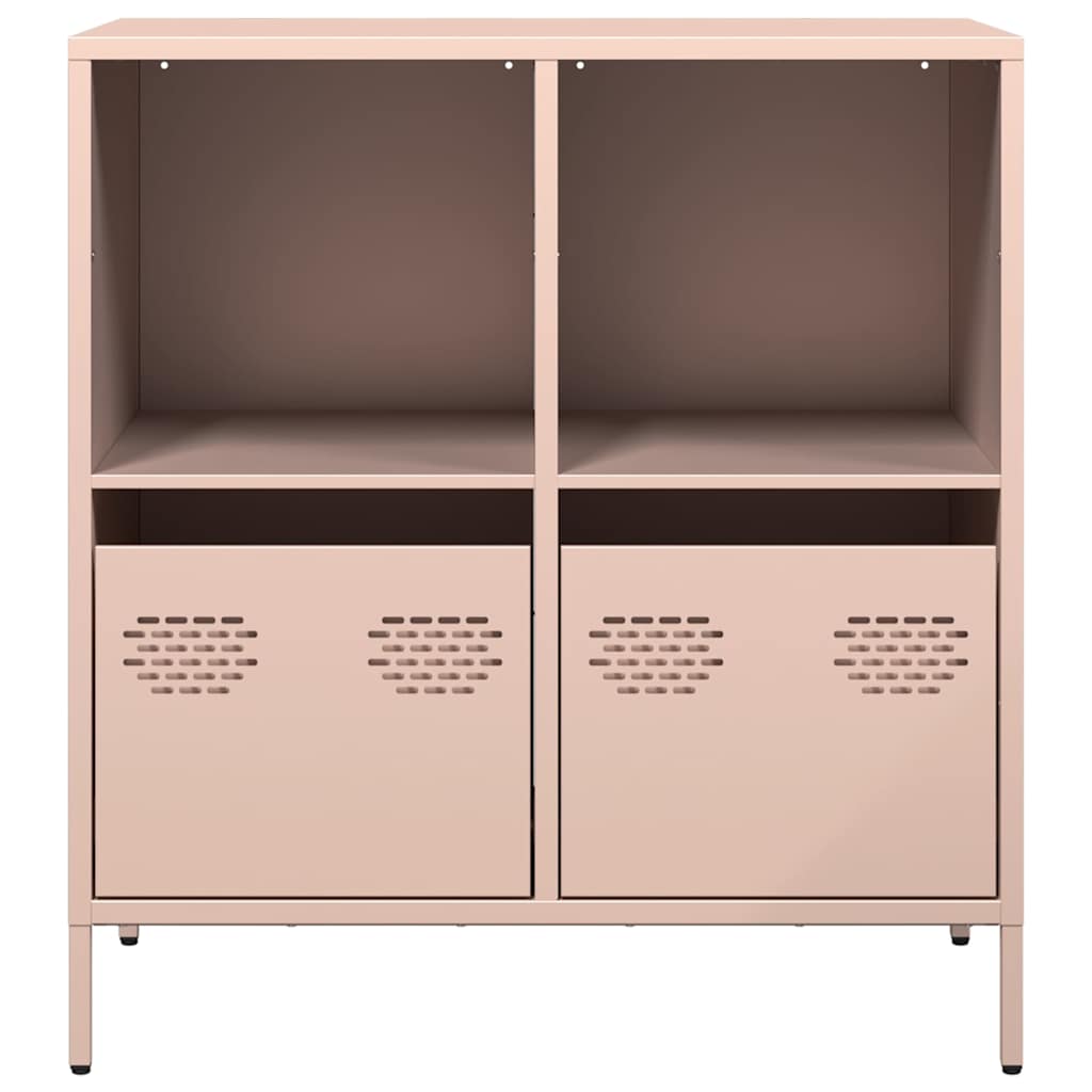 Aparador 68x39x73,5 cm aço laminado a frio rosa
