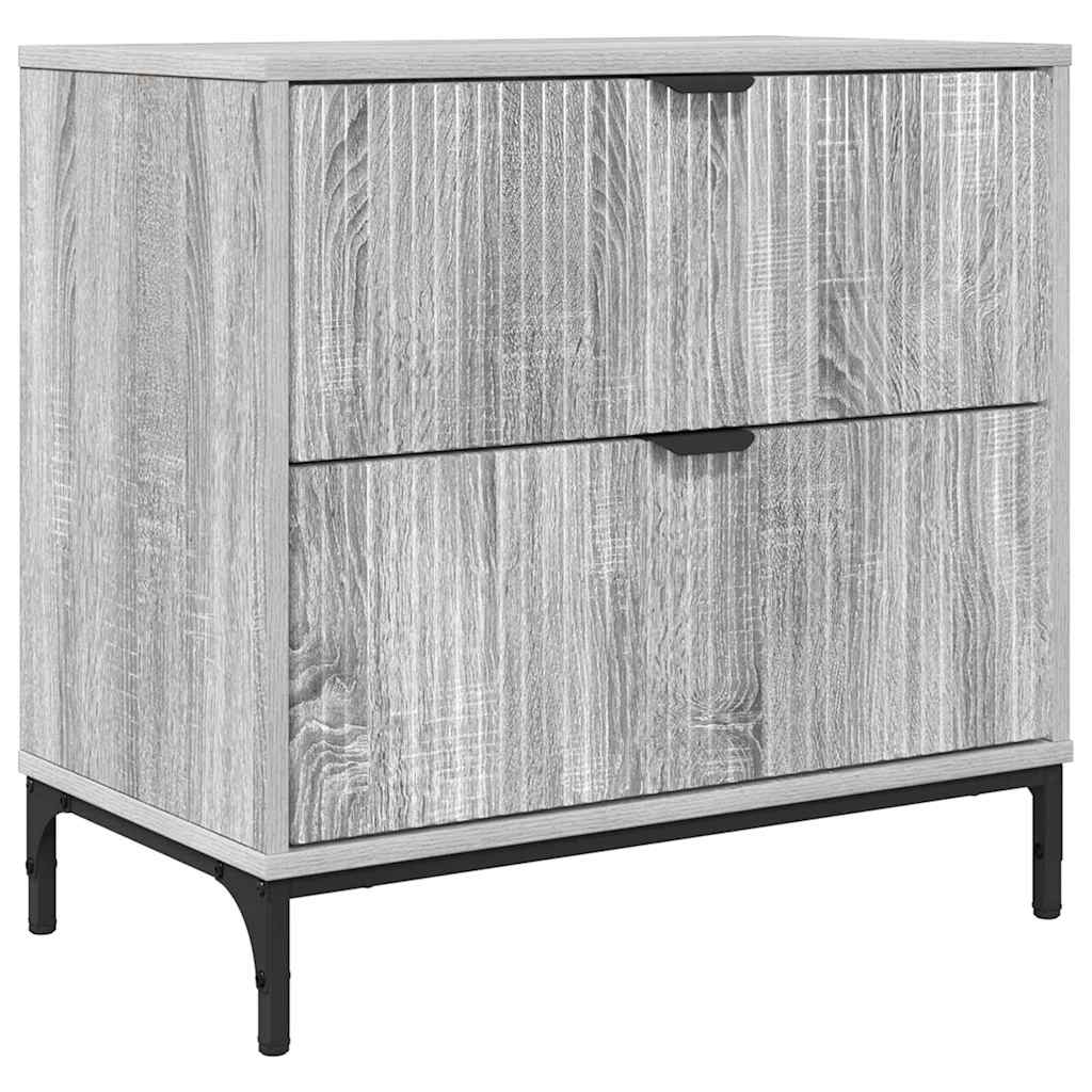 Mesa-de-cabeceira sonoma cinzento 63.5 x 36 x 61 cm