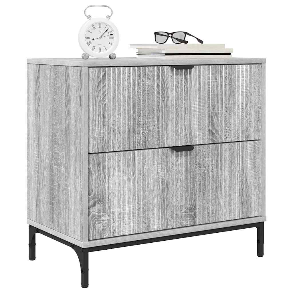 Mesa-de-cabeceira sonoma cinzento 63.5 x 36 x 61 cm