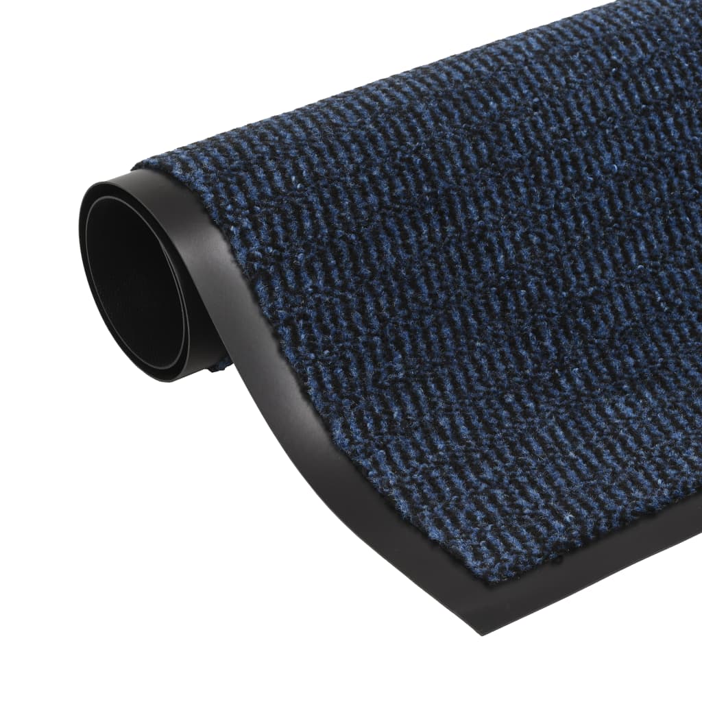 Tapete controlo de pó retangular tufado 80x120 cm azul