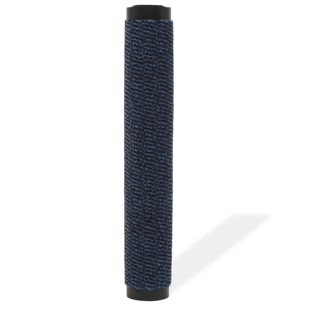 Tapete controlo de pó retangular tufado 80x120 cm azul