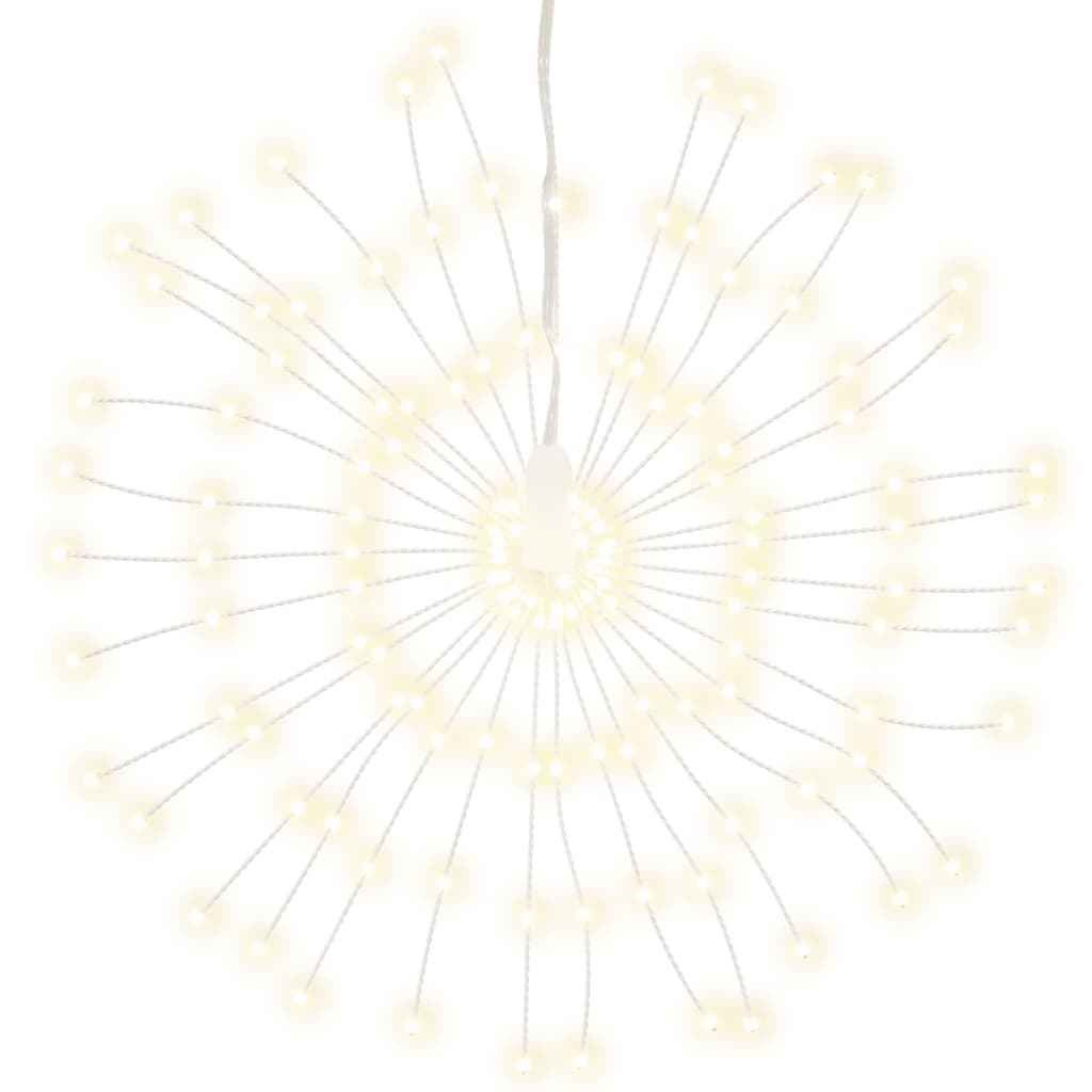 Iluminações estrelares natal 140 leds 2 pcs 17 cm branco quente