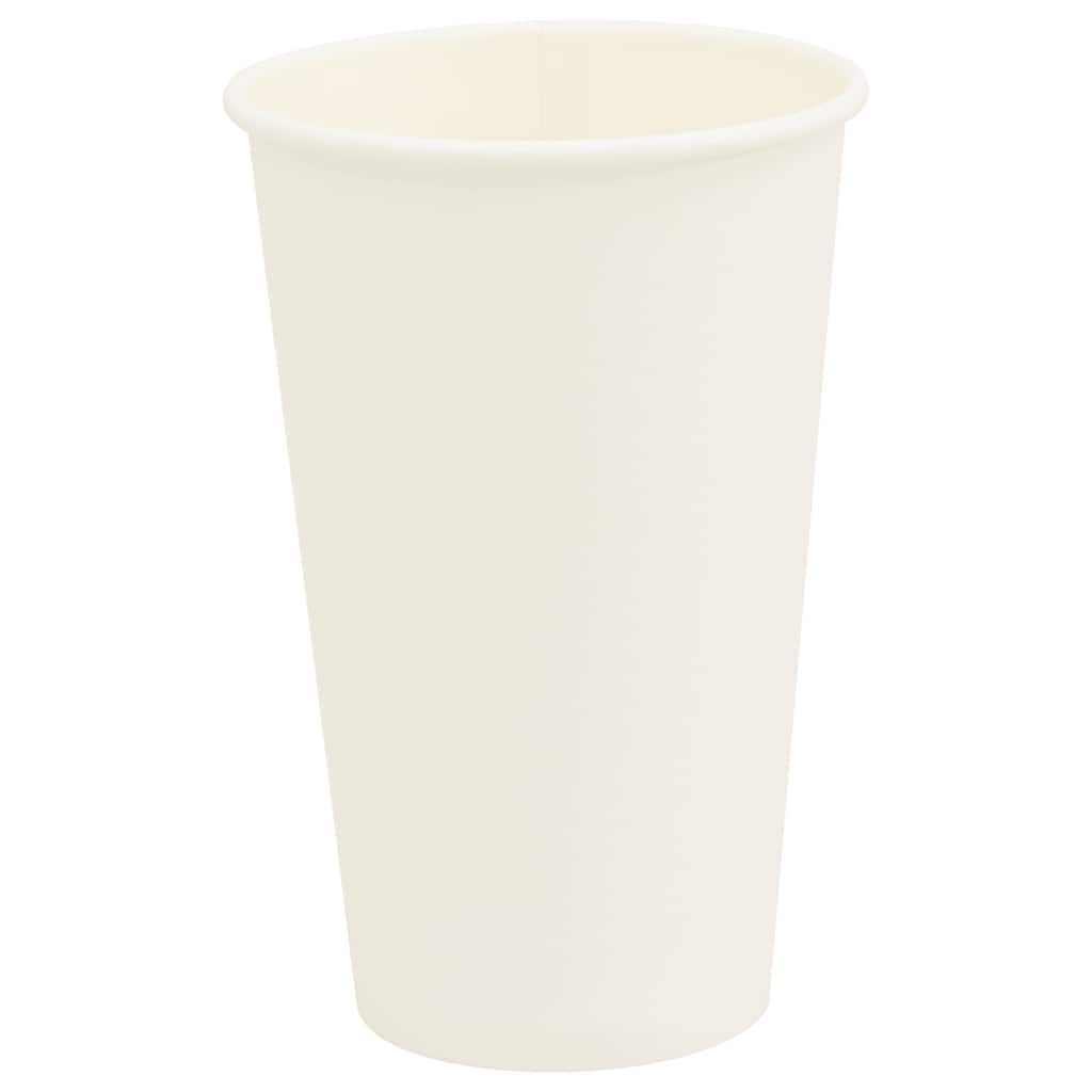 Copos de café de papel 1000 pcs 16oz 400ml branco
