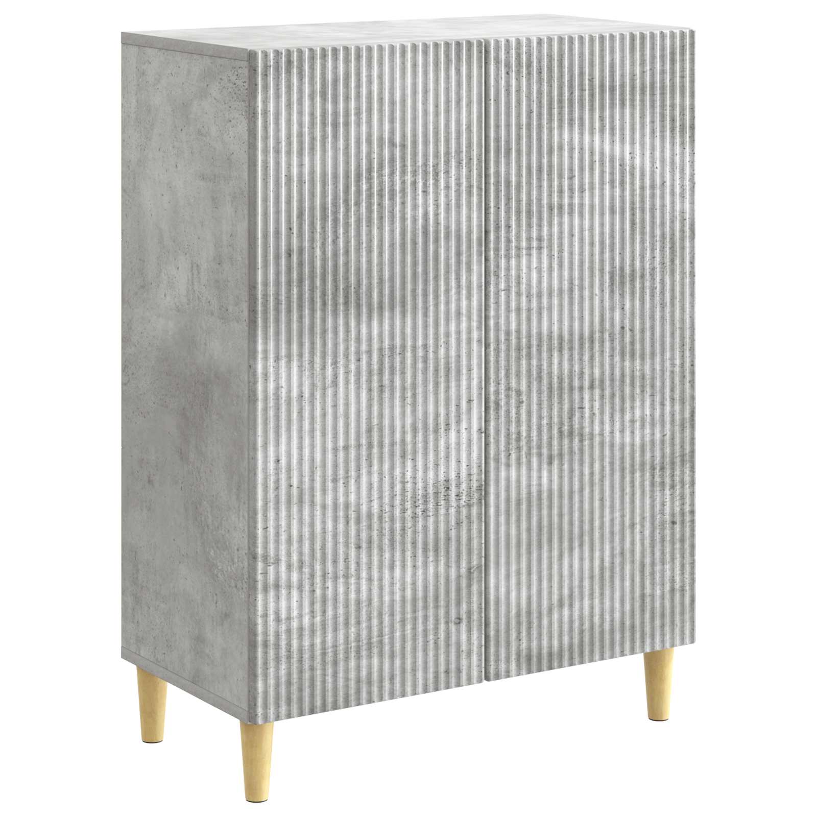 Buffet cinzento cimento 66 x 34,5 x 90 cm derivados de madeira