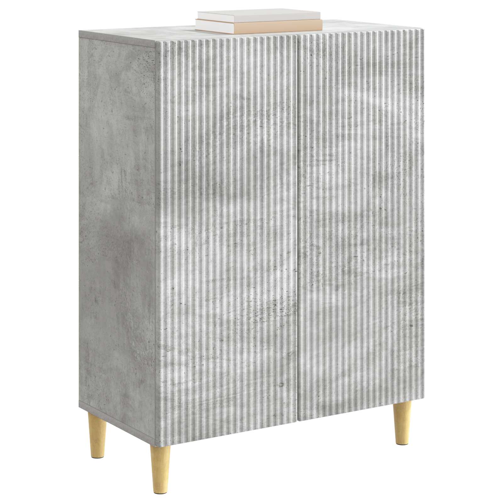 Buffet cinzento cimento 66 x 34,5 x 90 cm derivados de madeira
