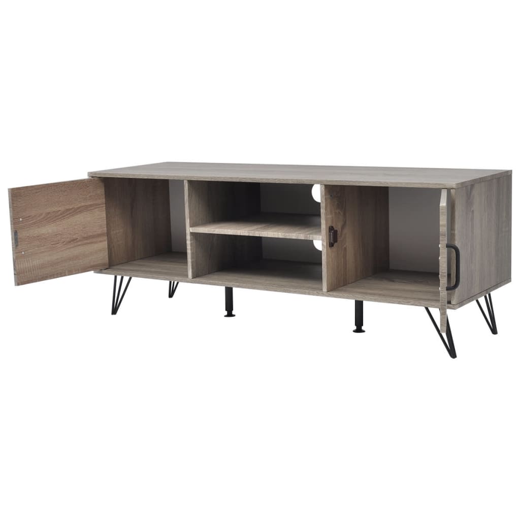 Móvel de TV 120x40x45 cm cinzento