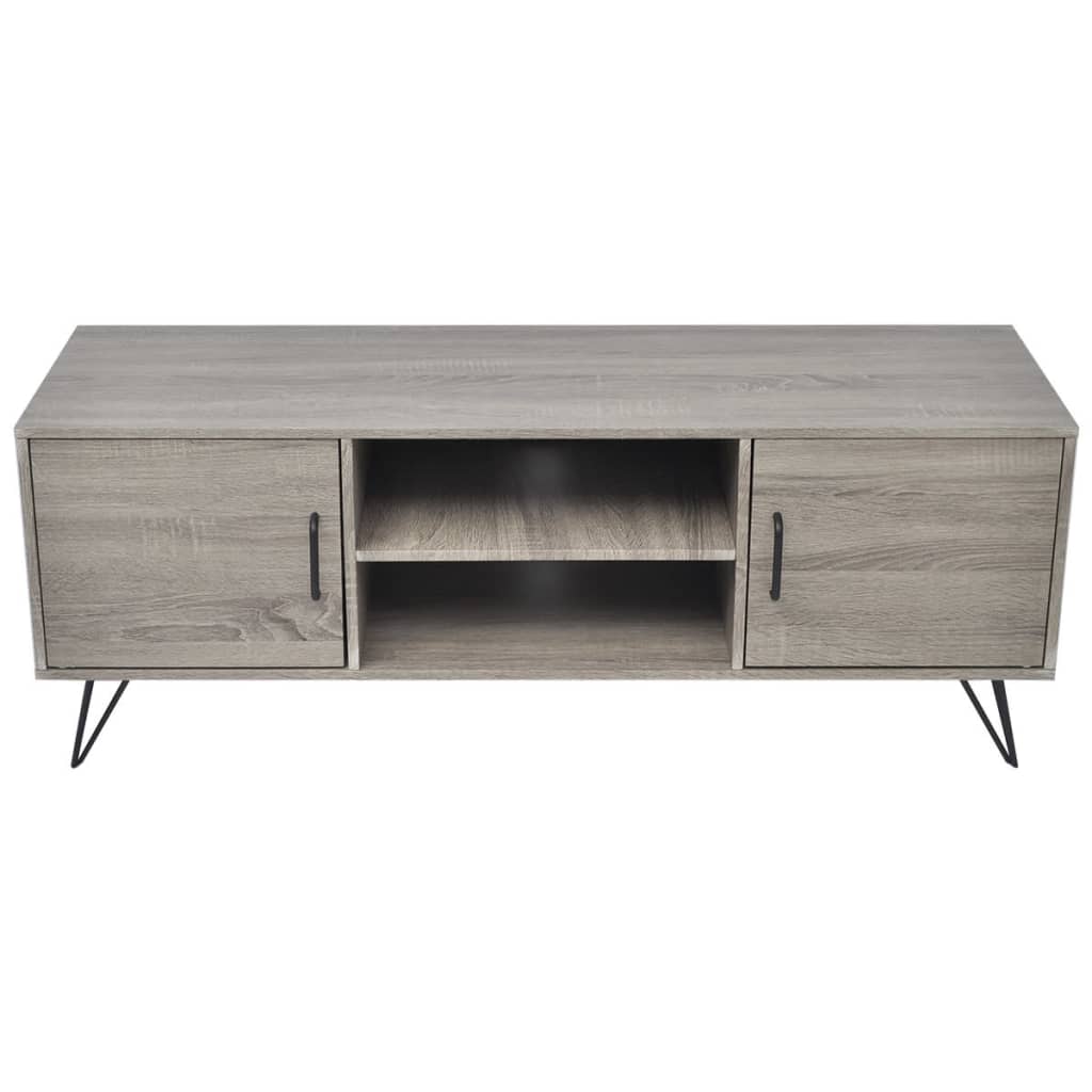 Móvel de TV 120x40x45 cm cinzento