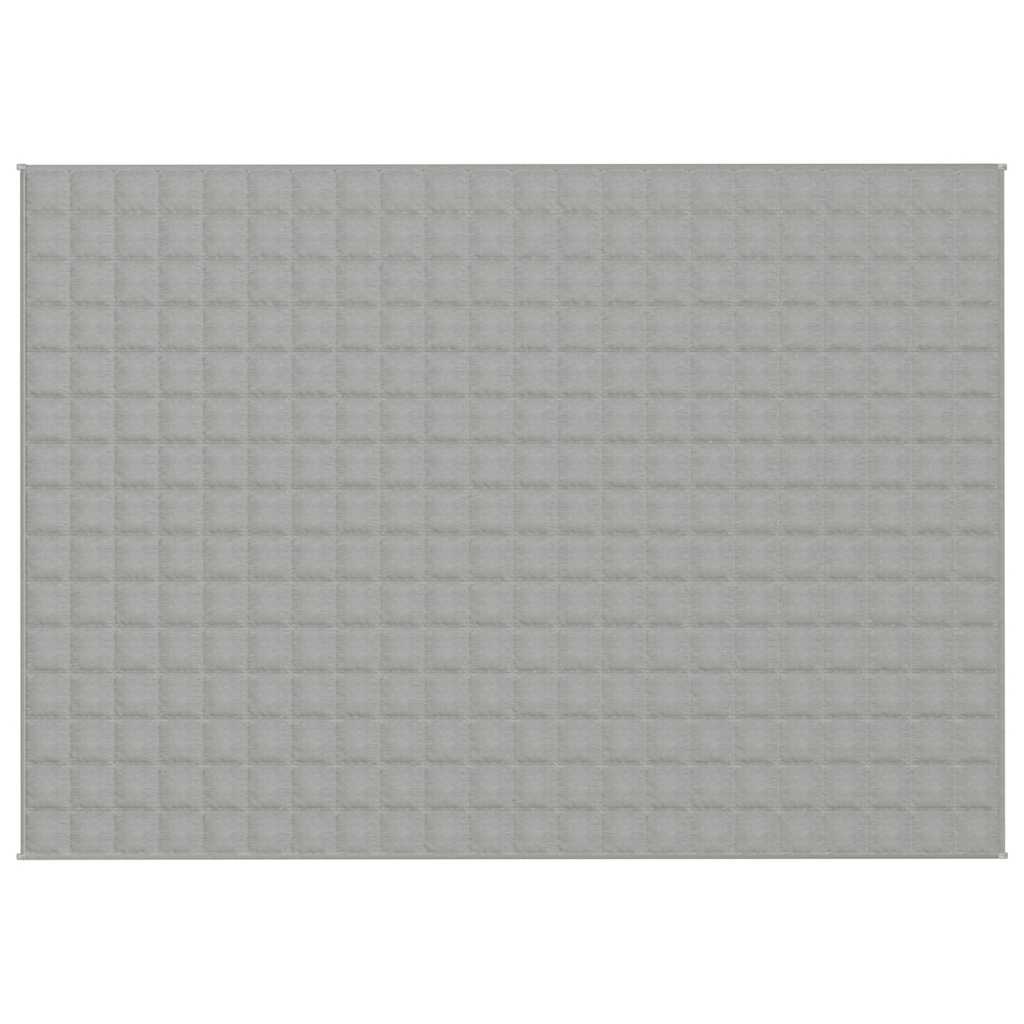 Manta pesada 7 kg 155x220 cm tecido cinza