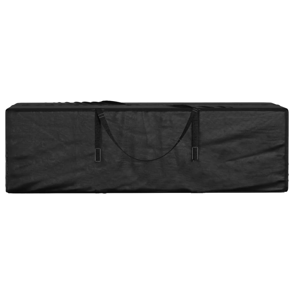 Saco arrumação p/ almofadões jardim 135x40x55 polietileno preto
