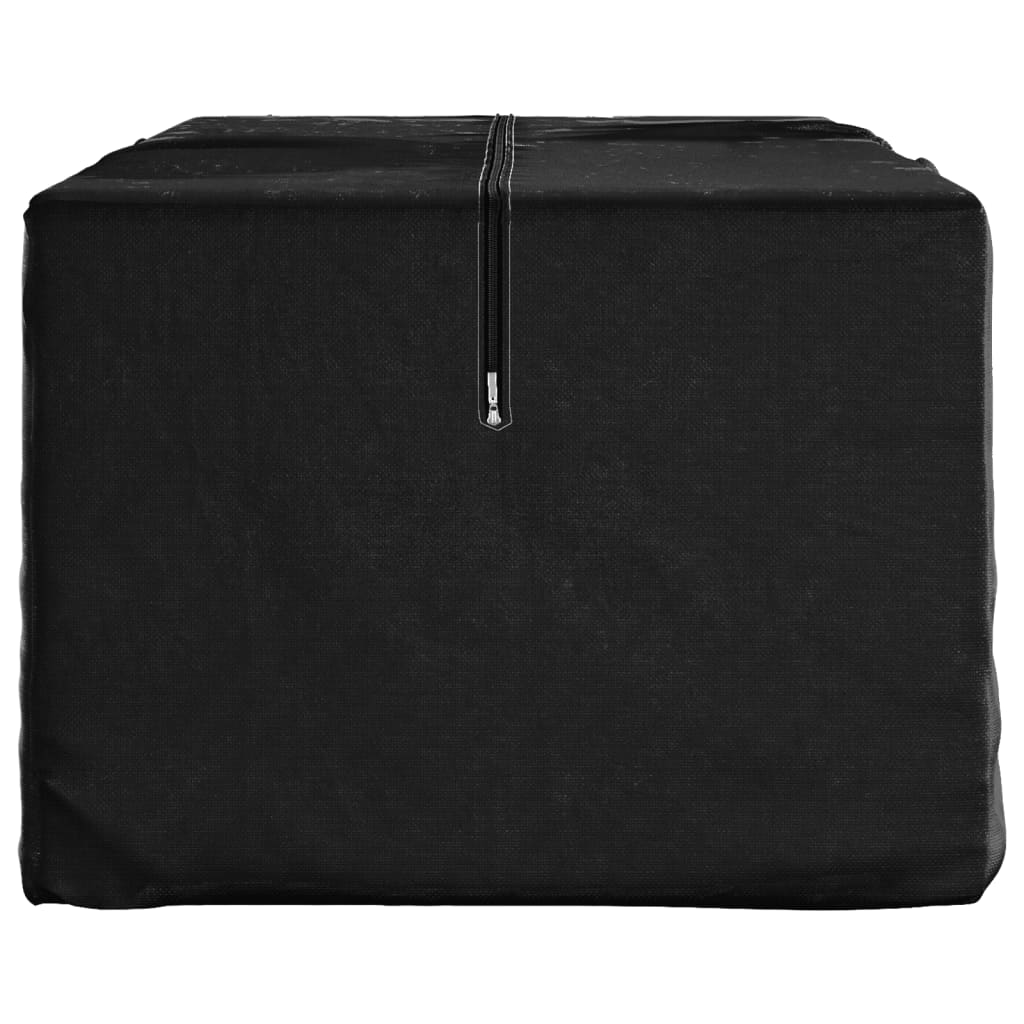 Saco arrumação p/ almofadões jardim 135x40x55 polietileno preto