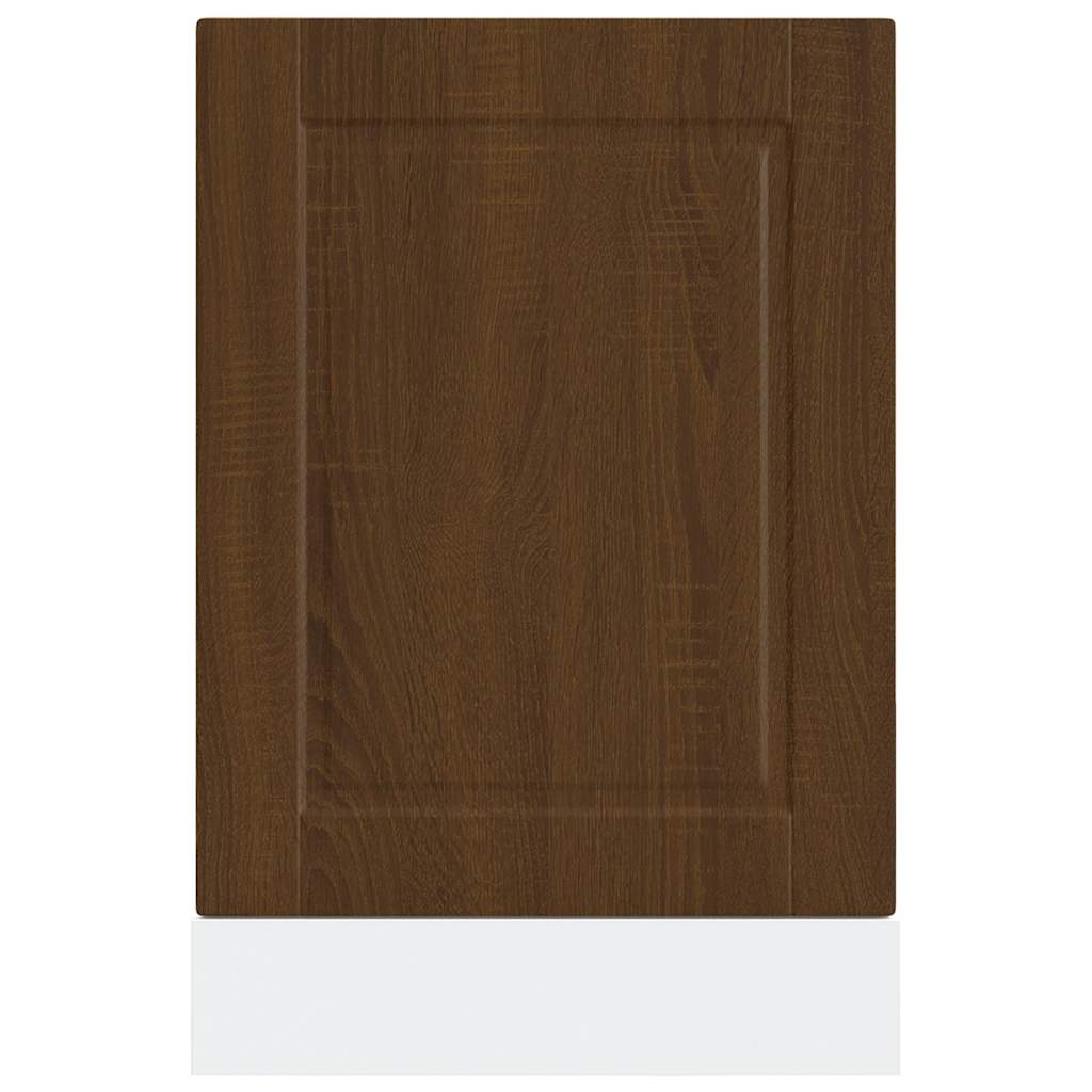 Painel máquina lavar louça porto carvalho castanho 45x1,5x57 cm