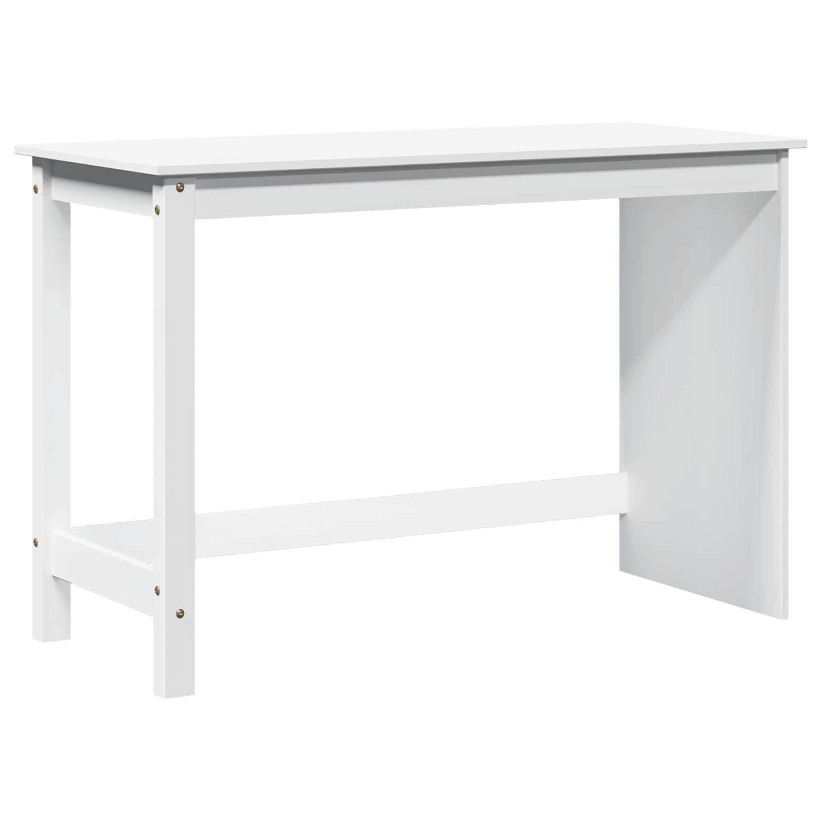 Mesa branco 112 x 50 x 75 cm madeira de pinho sólido