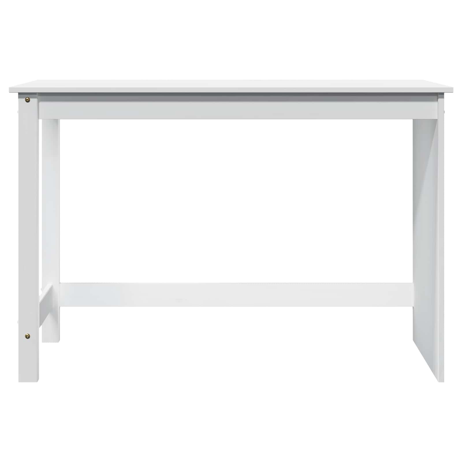 Mesa branco 112 x 50 x 75 cm madeira de pinho sólido