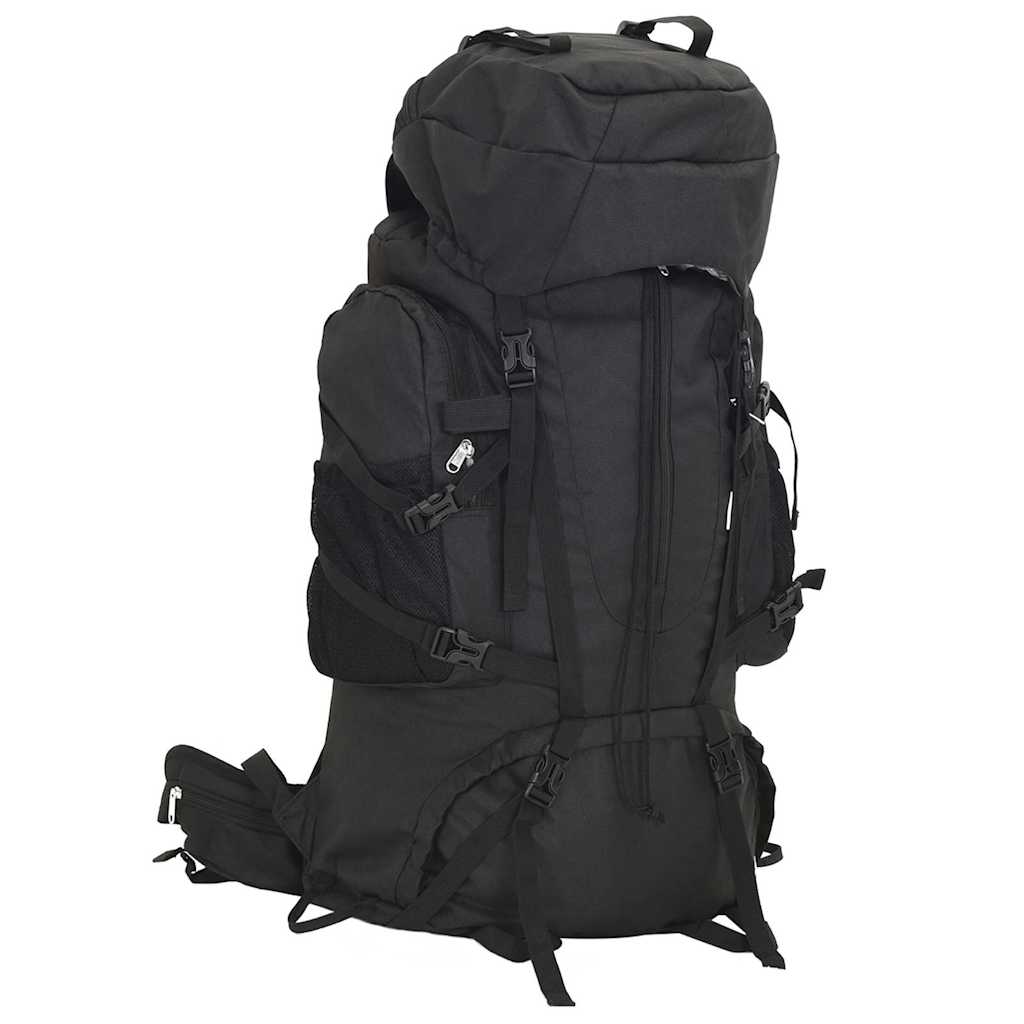 Mochila para caminhadas 100 l tecido oxford preto