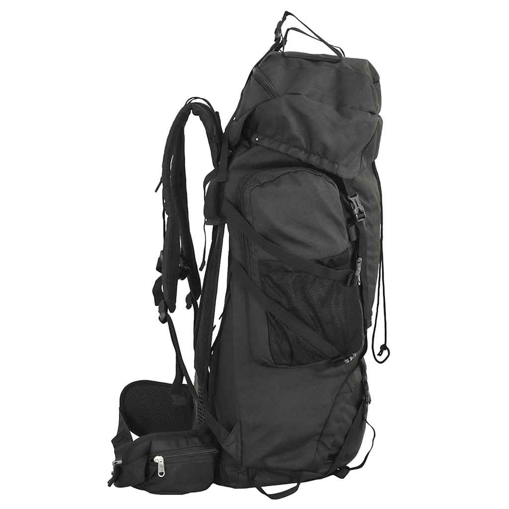 Mochila para caminhadas 100 l tecido oxford preto