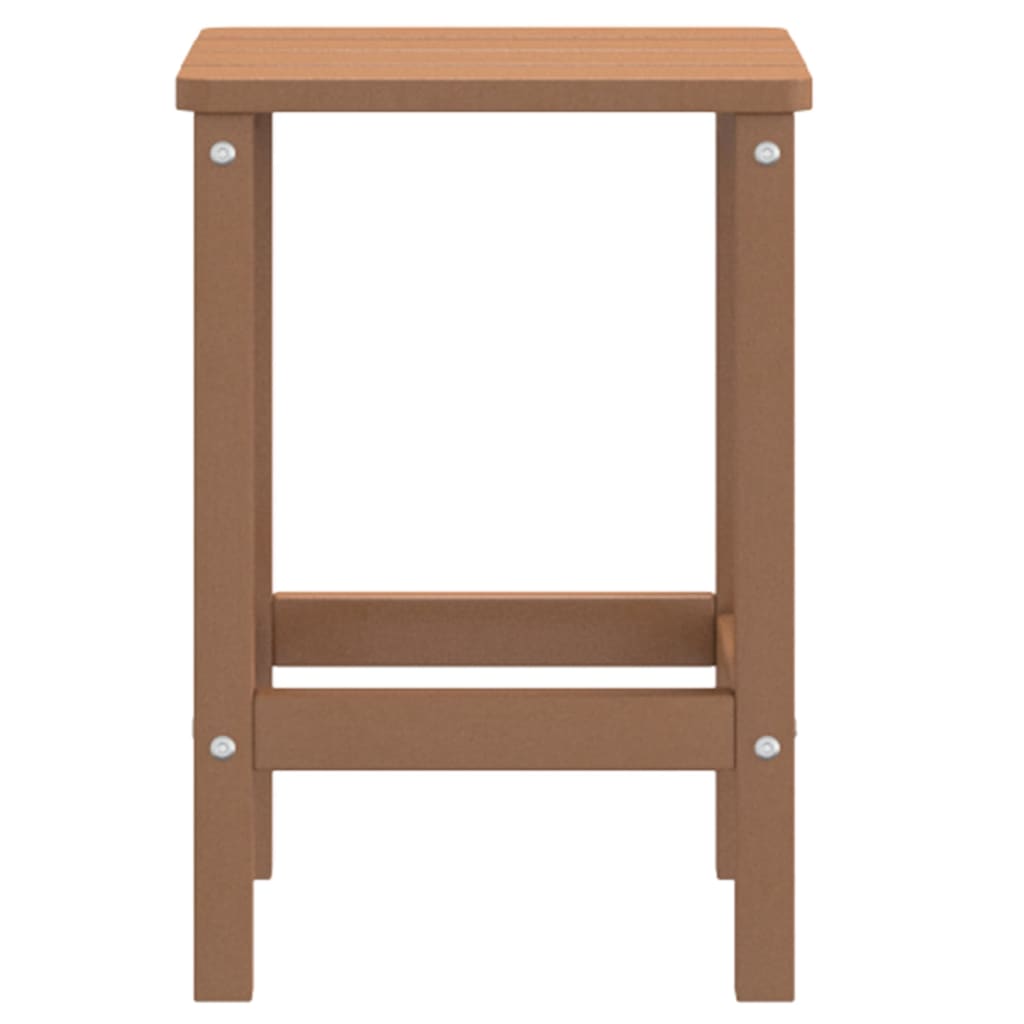 Mesa de jardim adirondack 38x38x46 cm pead castanho