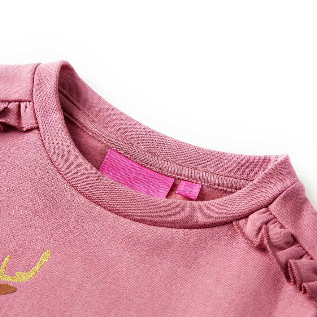 Sweatshirt para criança cor framboesa 92