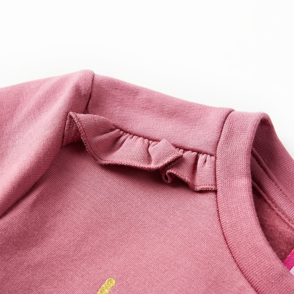 Sweatshirt para criança cor framboesa 92