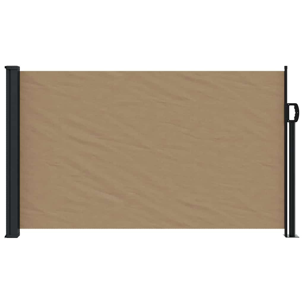 Toldo lateral retrátil 120x600 cm cinzento-acastanhado