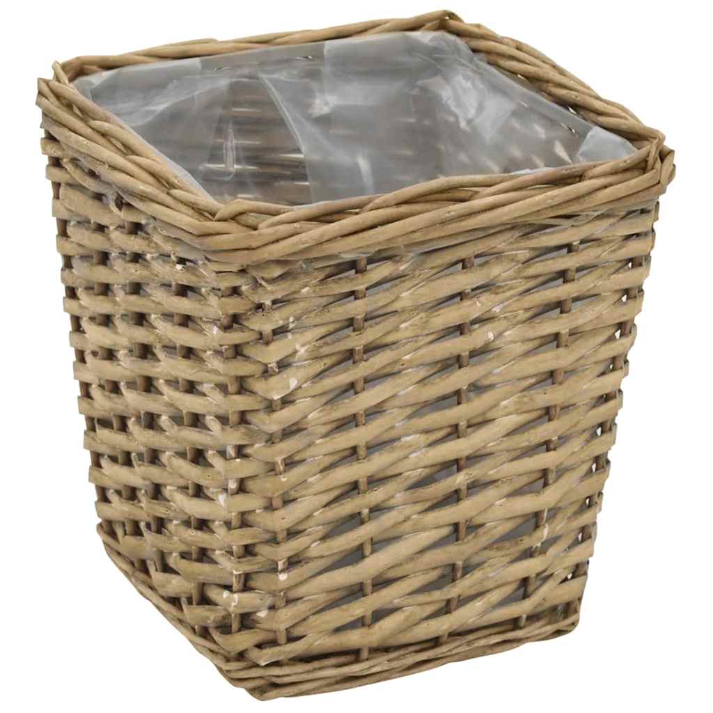 Cestos para vasos 3 pcs vime com forro em PE