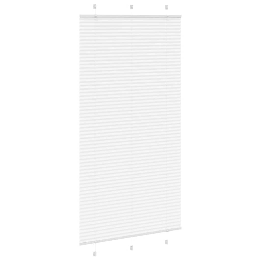 Branco plissada cega 110x200cm largura tecido 109,4cm poliéster
