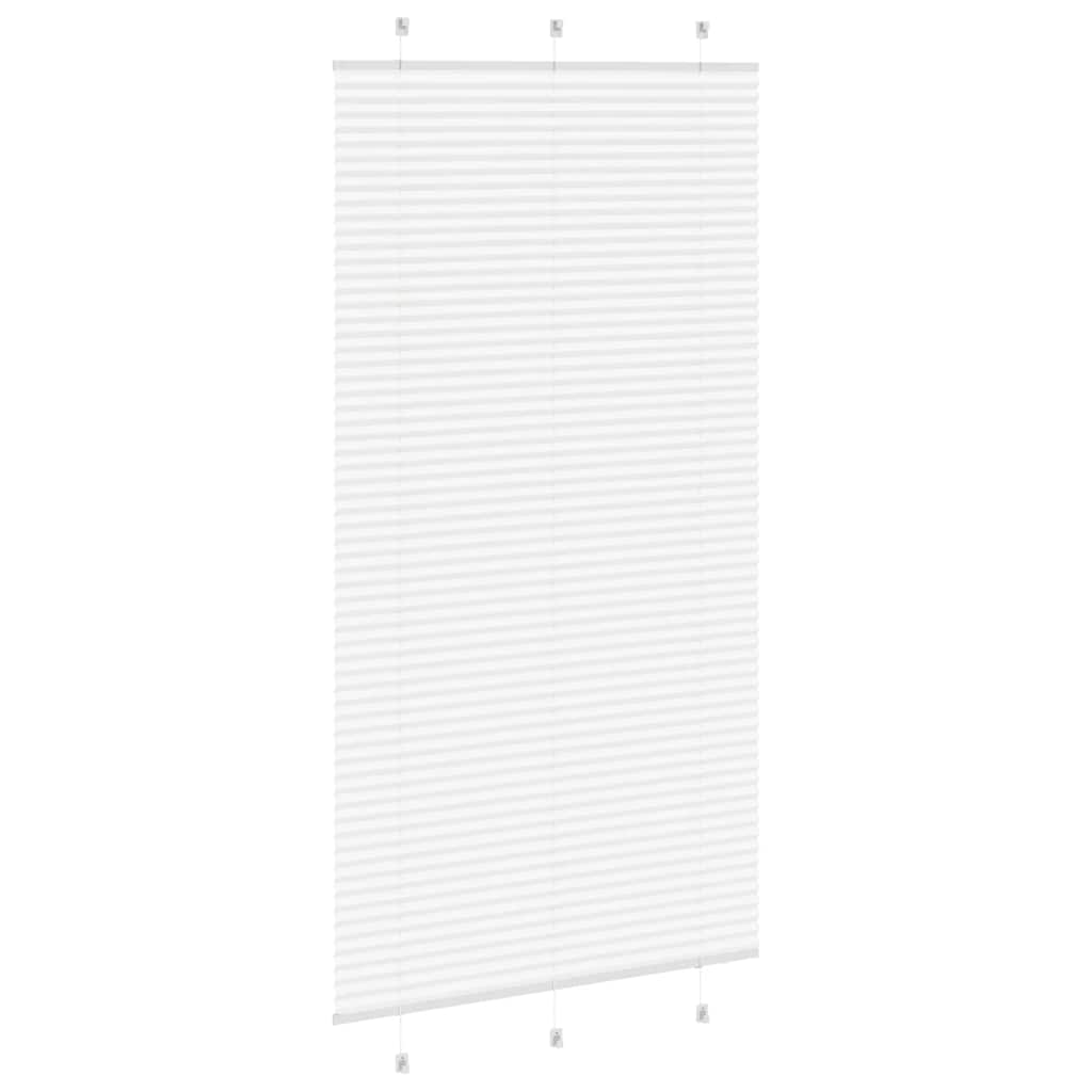 Branco plissada cega 110x200cm largura tecido 109,4cm poliéster